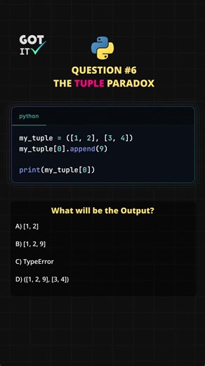 Can you solve this python quiz #6? 🐍 #python #coding #programming #brainteaser #brainrot #quiz