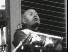 Mussolini moves like a toddler who just pooped his pants and proudly put the shitlog on the kitchen table for his parents to see