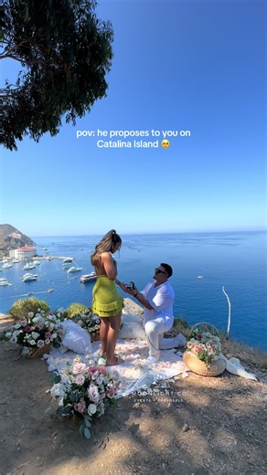 Catalina Island Proposal 🥹 #catalinaisland #catalinaislandproposal #proposal