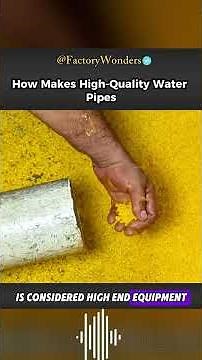 How PVC Granules Turn Into High-Quality Water Pipes in Local Workshops! #shorts