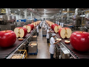Inside a Modern Apple Factory: From Farm to Fresh Dessert (The Whole Process)