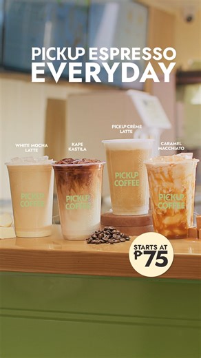 PICKUP Espresso Everyday 💚 Espresso that hits just right — bold and smooth. No shortcuts, just great coffee everyday. ☕️✨ #PICKUPEspressoEveryday #PICKUPCOFFEEPH #PICKUPCOFFEE | PICKUP COFFEE