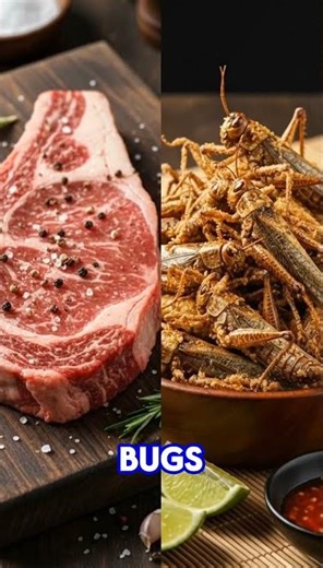 The Bug That Tastes Like Crispy Bacon! 🦗🥓 #shorts #facts