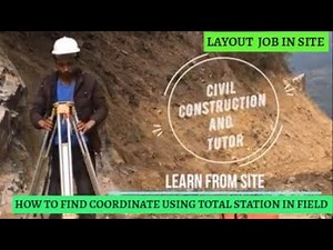 How to Find Coordinates using Total Station Part I l Find Coordinates in Field l Surveying