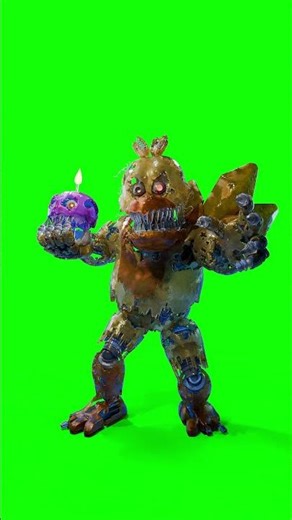 Gemstone Nightmare Chica FNaF Workshop Animation | Green Screen