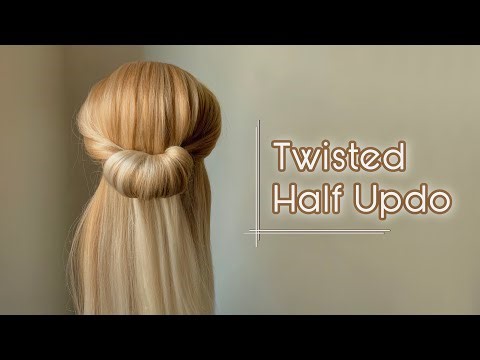 Easy Twisted Half Updo Tutorial | Quick Everyday Hairstyle for All Hair Lengths