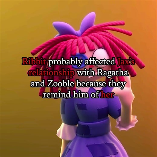 Ribbit CAUSED Jax to distance from Ragatha and Zooble #digitalcircus #tadc #shorts #fyp