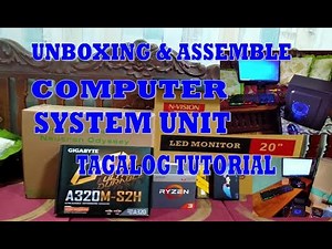 HOW TO ASSEMBLE COMPUTER SYSTEM UNIT (TAGALOG TUT) | UNBOXING BRANDNEW PC PARTS | BEGINNERS GUIDE