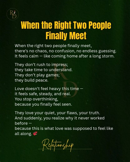 When the Right Two People Finally Meet | Relationship guide
