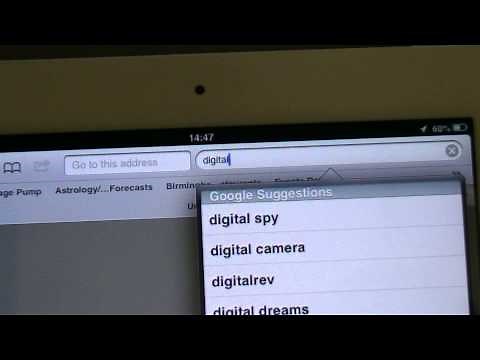 How to search the Internet on an iPad