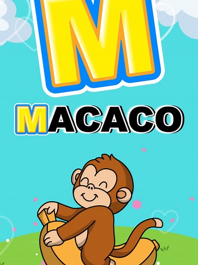 A letra M! Alfabeto para crianças! #ensinadooalfabero #videoeducativoinfantil #infantileducativo #educacaoinfantil #videoinfantil #vaiprofy #vairalvideo #criança #infantil #alfabetização
