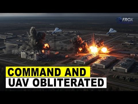 Russian Geran-2 Destroys Ukrainian Command and UAV Depot