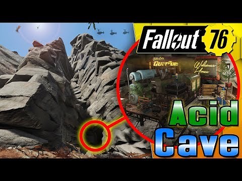 SECRET Acid & Lead Cave - Fallout 76 CAMP Build! 55K Subs!!