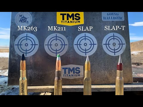 5/8" Titanium vs 50 Cal's Best Rounds AP, Raufoss, SLAP & SLAP-T