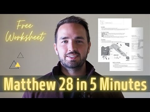Matthew 28 Summary in 5 Minutes - Quick Bible Study