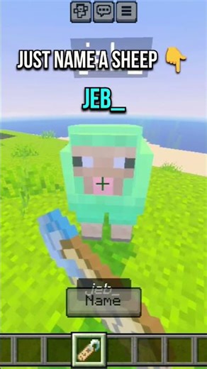 This Sheep Changes Color?! 🤯🌈 (Minecraft Secret) #minecraft #laddilappa #shorts