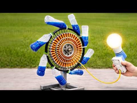 Millions of people are unaware of this free energy. One motor = 1000 kW.