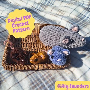 Crochet Mouse/rat PDF Pattern Download, the Crochet Lab Series - Etsy UK