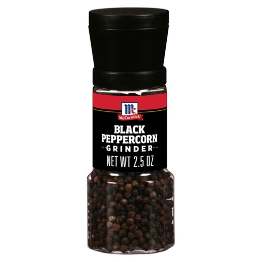 McCormick Black Peppercorn Grinder, 2.5 oz Bottle