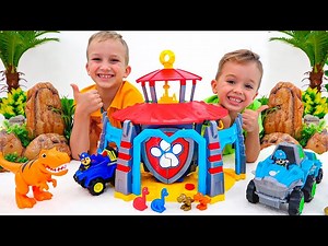 Vlad and Niki PAW Patrol Dino Rescue Mission - Videos For Kids