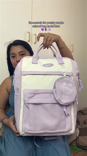 Pretty Purple Large Capacity Backpack – Stylish & Functional