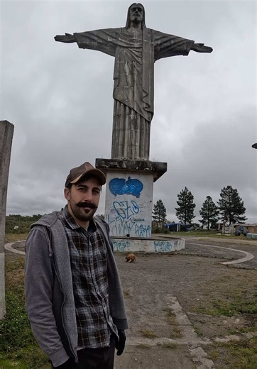 O que tem na Estatua do cristo abandonado #estatua #cristo #detectordemetais