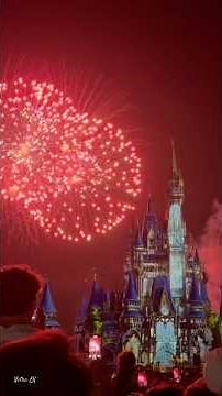 Magical Fireworks at Cinderella Castle 🎆✨ | Disney Night Magic #nethalk #usa