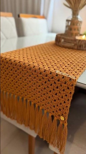 Click on the text above ⬆️ boho crochet table runner fringe crochet table runner step by step