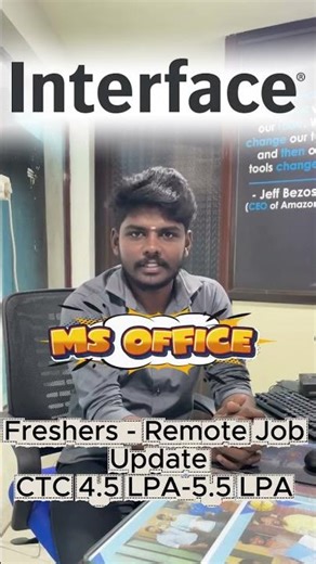 🚨INTERFACE IS HIRING -EXCECUTIVE ADMIN INTERN! FOR FRESHERS 🚨