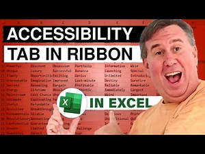 Excel Accessibility Tab: A New Ribbon Feature - Episode 2410
