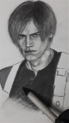 Trying realistic sketch after years as a beginner #sketch #leon #fypシ #shorts