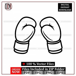 Boxing Gloves SVG | Fitness, MMA, Gym Logo (digital Download) - Etsy