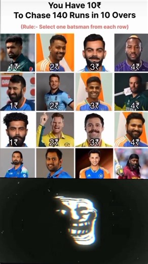Choose One From Each Row ✅🥵 .#viratkohli #travishead #rohitsharma #abhisheksharma #klrahul