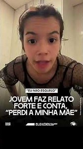 💢At 17, she lost her mother to the pandemic and was direct: the Bolsonaro family cannot return to...
