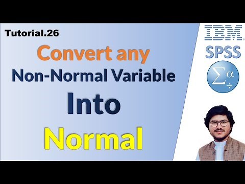 Convert any non normal variable into Normal in spss | Statistics Bilal Hassan