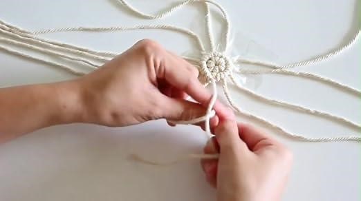 macrame coaster tutorial