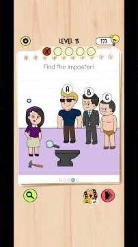 Brain Test 5 Level 15 Walkthrough 🔥 | Hidden Trick Inside! | Full Solution