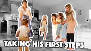 6 SISTERS CHEER ON THEIR BABY BROTHER AS HE TAKES HIS FIRST STEPS This will go down in Murray history as one of the sweetest moments we've ever captured. These sweet sisters heard their brother was taking his first steps so they rushed in to cheer him on! | The Murrays