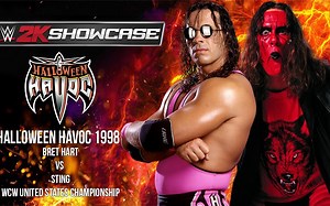 【WCW】Halloween Havoc 1998 全美冠军赛：布雷特哈特 vs 红脸斯汀（Bret Hart vs. Sting）