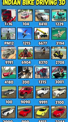 all new cheat code 🎉😱 #shorts #gaming #cheatcodes #indianbikesdriving3d