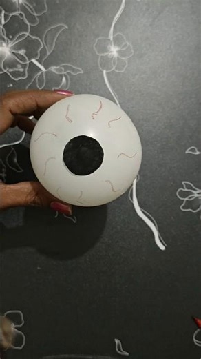 DIY eyeballs craft with balloon #diy #eyeball