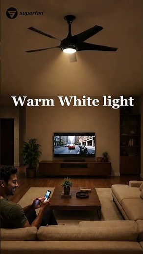Super Q Lux | Smart BLDC Ceiling Fan with 3 Lighting Modes | Premium Home Interior
