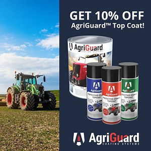 15 reactions | Protect your agricultural equipment with AgriGuard™. Enter code “AGRIGUARD10” to get 10% off the new AgriGuard™ Top Coat (available in 11 top brand colors +gloss Black & White) with purchase of any Rust Coater. Shop: www.agriguardcoatings.com | Machinery Pete | Facebook