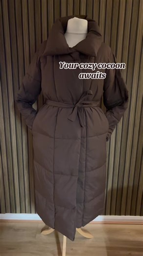 Affordable PUFFIT Extra Long Hooded Puffer Jacket