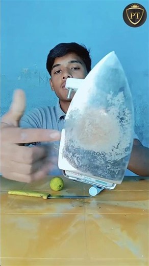 Colgate Lemon Clean Burnt Iron ✅ | science experiment #science #diy #experiment #trending #viral