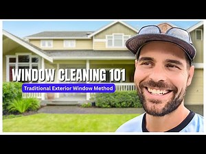 How To Clean A Window Traditionally | Window Cleaning Training 101