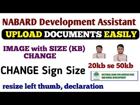 NABARD Development Assistant Form 2025: Photo, Signature & Thumb Impression Upload Guide