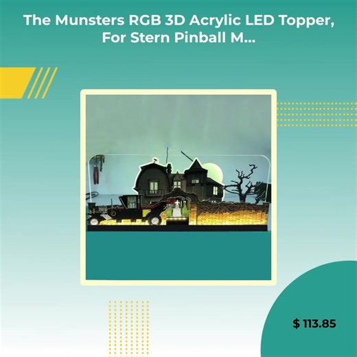 Beeilen Sie sich! Nur begrenzter Vorrat verfügbar. The Munsters RGB 3D Acrylic LED Topper, For Stern Pinball Machine, Pinball Topper, exklusiv zum Preis von $113.85. Verpassen Sie es nicht! https://www.lz-go.com/products/the-munsters-rgb-3d-acrylic-led-topper-for-stern