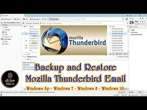 💻🖥 How to Backup and Restore your Profile in Mozilla Thunderbird Email
