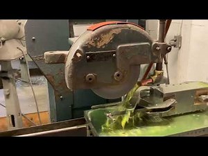 Surface Grinding 304 Non Magnetic Stainless Steel Square on a Jones & Shipman Surface Grinder